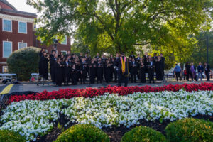 The Collegiate Chorale singing at the inauguration ceremony.