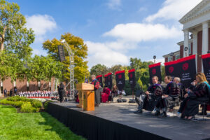 Distinguished guests took part in the ceremony.