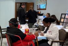 UofL medical students participate in a Compassion Clinic at Redeemer Lutheran Church in West Louisville.