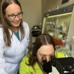 Melissa Smith, left, director of the UofL Sequencing Technology Center, was a lead author on research published in Nature Communications that reveals an underappreciated connection between genetics and our antibodies.