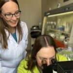 Melissa Smith, left, director of the UofL Sequencing Technology Center, was a lead author on research published in Nature Communications that reveals an underappreciated connection between genetics and our antibodies.