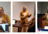 woman teaching in front of a class