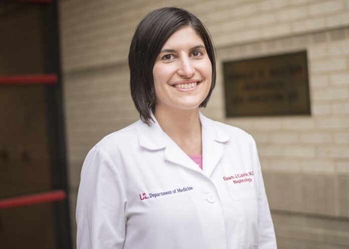 Dawn Caster, associate professor and the co-director of research for the UofL Division of Nephrology and Hypertension