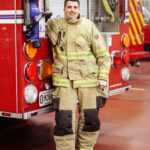 James Cripps, the head of manufacturing at the UofL Brown Cancer, travels across the state to raise awareness of occupational cancer in firefighters.