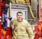 James Cripps, the head of manufacturing at the UofL Brown Cancer, travels across the state to raise awareness of occupational cancer in firefighters.