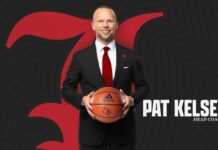 Pat Kelsey, the new men’s basketball head coach at the University of Louisville (image courtesy UofL Athletics)