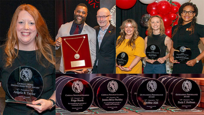 The University of Louisville 2024 Presidential Excellence Awards reception took place April 18. The awards recognize the employees whose exemplary performance impacts the entire university community.