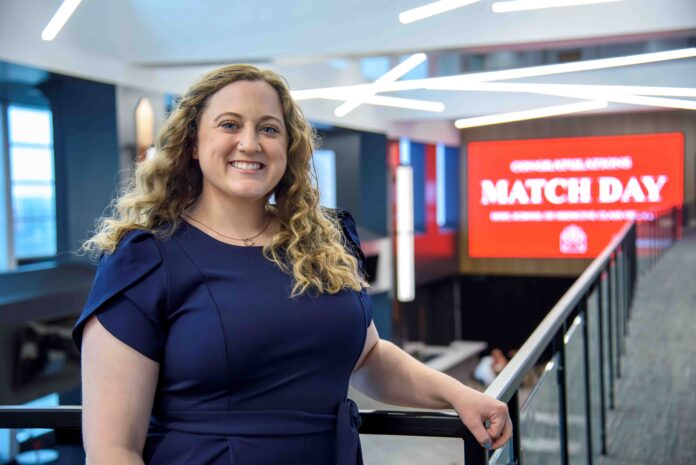 Caitlan Jones will graduate from UofL School of Medicine on May 11 and continue her training at the UofL Owensboro Family Medicine Residency Program. UofL photo.