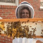 UofL Sustainability's beekeeping intern Shelby Robinson