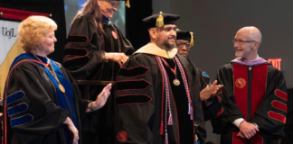 Gilberto Maldonado on graduation day.