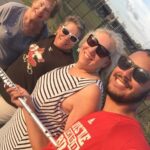 Hector Gomez, his mother Joni Goodin (UofL class of '82), his Aunt Theresa (UofL class of '86) and his grandmother.