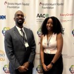 Paul Brown (left), and Andrea Ballinger, second-year UofL medical students, represented UofL at the 2024 Robert A. Winn Diversity in Clinical Trials Award Program in July. This summer, Brown and Ballinger conducted a study to help decrease health disparities in heart care.