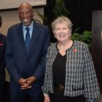 Lee Gill, Vice-President Office of Insitutional Equity, Geoffrey Canada and UofL President Kim Schatzel