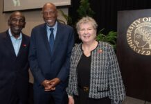 Nationally recognized educator featured at UofL’s forum on inclusive excellence Lee Gill, Vice-President Office of Insitutional Equity, Geoffrey Canada and UofL President Kim Schatzel
