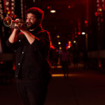 Man playing the trumpet