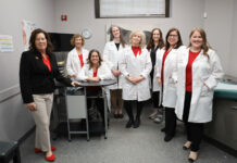 Group of nursing faculty pose for a picture.