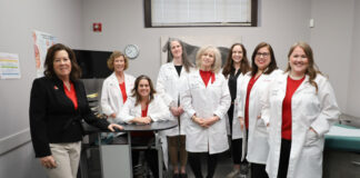 Group of nursing faculty pose for a picture.