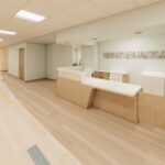 Conceptual drawing of reception desk