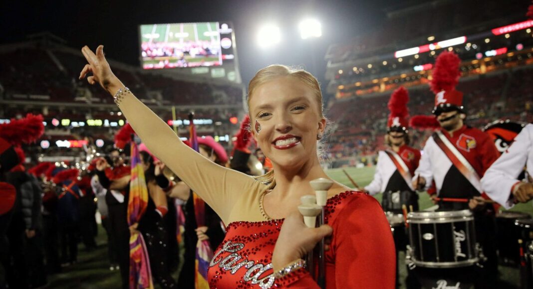 Morgan Proctor, UofL baton twirler and nursing graduate