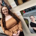 Isabella Gliatti, a UofL biology student is a featured face in the Positive Exposure photo exhibit.