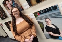 Isabella Gliatti, a UofL biology student is a featured face in the Positive Exposure photo exhibit.
