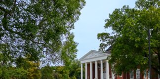 Exterior view of Grawemeyer Hall