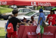 Participants at a Louisville Community of Care Project health fair