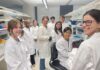 High school students in the lab at the BCC summer research program