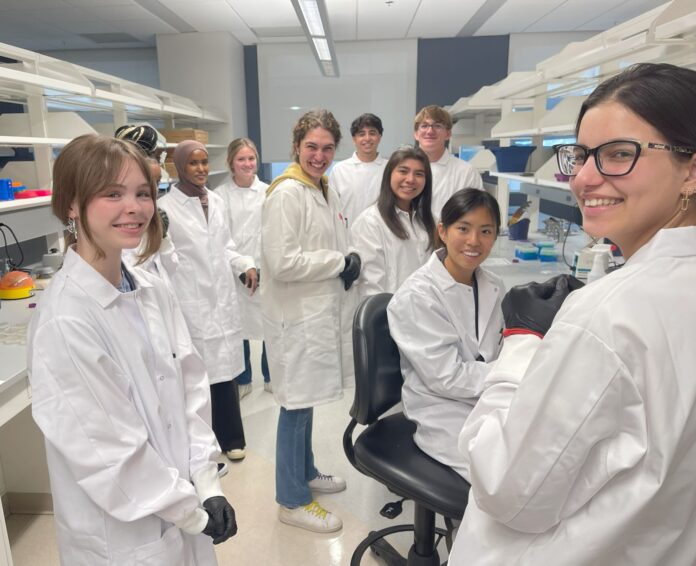 BCC students 2 - rev1 High school students in the lab at the BCC summer research program