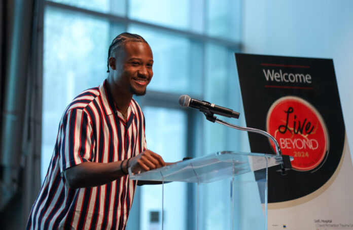 Former football player speaks at UofL hospital event