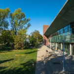 Ekstrom Library and lawn