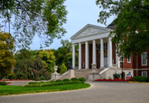 Exterior view of Grawemeyer Hall