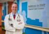 Man in white doctor's coat