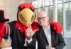 Louie with President Bradley