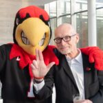Louie with President Bradley