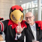 Louie with President Bradley