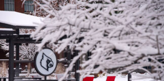The 2020 Pavilion with a blanket of snow.