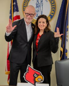 President Gerry Bradley and Provost Katie Cardarelli