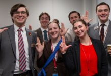 UofL legislative interns take part in Cardinals at the Capitol on Feb. 26.