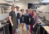 UofL’s Trager Institute culinary medicine program takes off Six people standing in a commercial kitchen