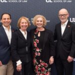 A group of UofL and business leaders at the Mary Byron Center press conference