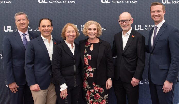 Mary Byron Center Press A group of UofL and business leaders at the Mary Byron Center press conference