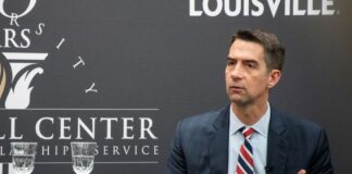 Sen. Tom Cotton visits the McConnell Center.