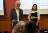 UofL leaders address finances, AI governance and what’s next at August Town Hall President Bradley and Provost Cardarelli talk with the audience at the Aug. 26 Town Hall.